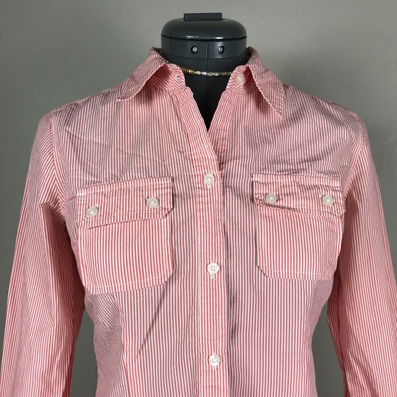 AE Vertical Skinny Stripe Button Down - Picture 3 of 6